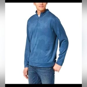 Kirkland Signature Men’s Performance Quarter Zip, Blue, XL